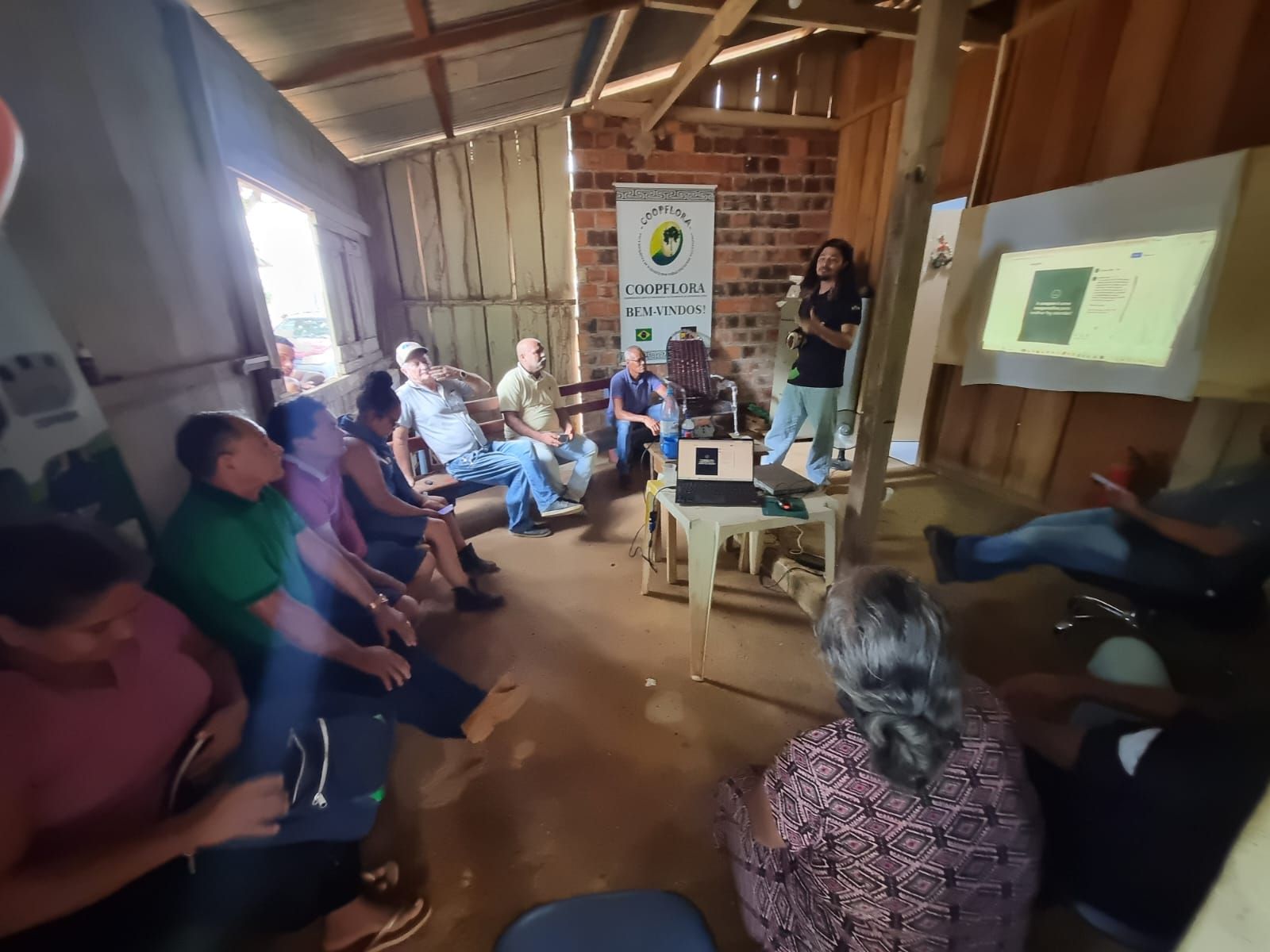 Capacitação com cooperados na COOPFLORA